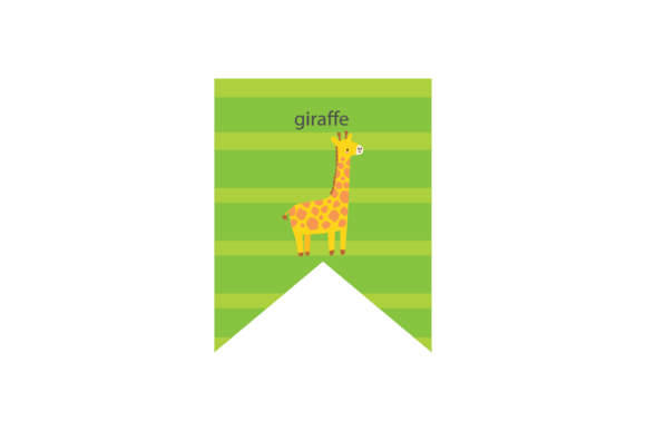Animal Giraffe Flag Note Paper Svg Graphics