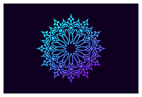 Arabesque Flower Mandala Vintage Graphics