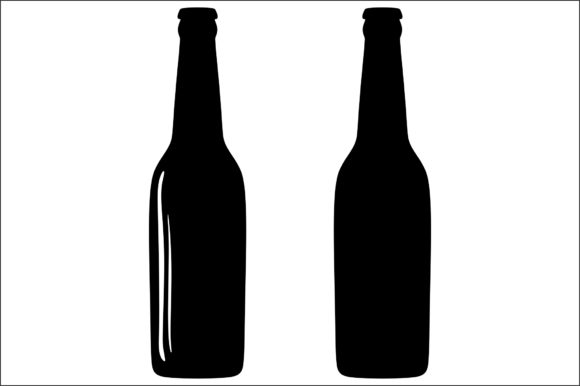 Beer Bottle Graphics for Decorative Elements