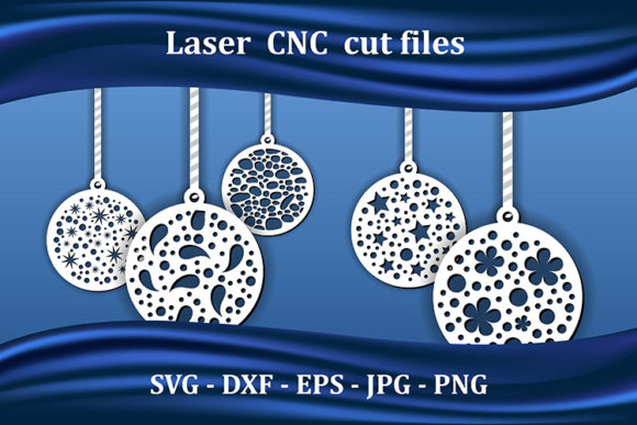 Christmas Balls Laser Cut Files for CNC
