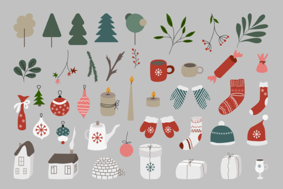 Christmas Clipart Bundle: Graphics and Decorative Elements