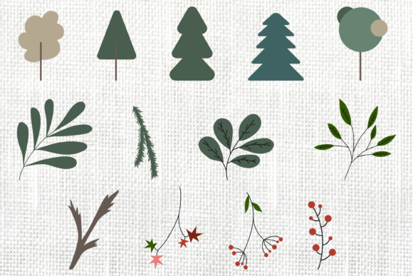 Christmas Tree and New Years Clipart