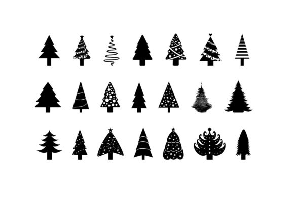 Christmas Tree SVG Bundle for Graphics and Illustrations