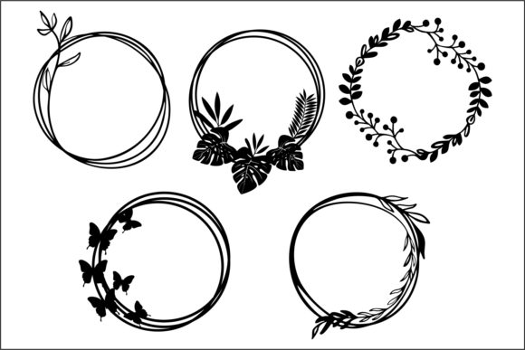 Circle Frames, Cut File: Graphics for Decorative Elements