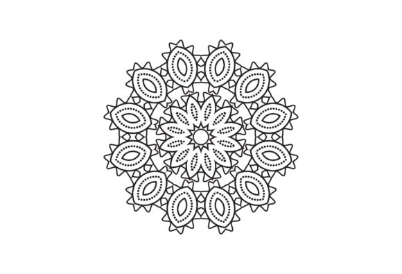 Circular Mandala for Henna Mehndi Graphics
