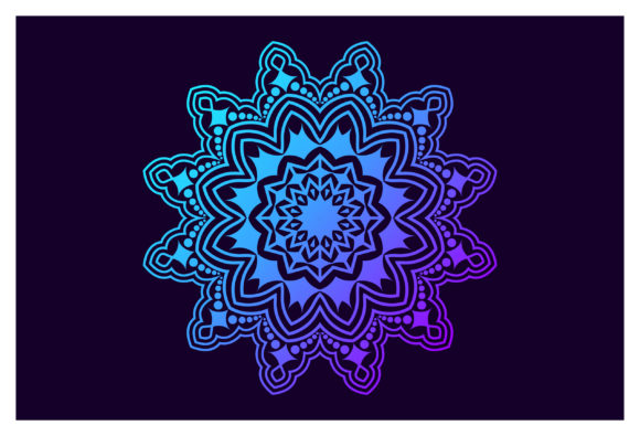 Colorful Ethnic Mandala Background: Graphics and Illustrations for Creative Design