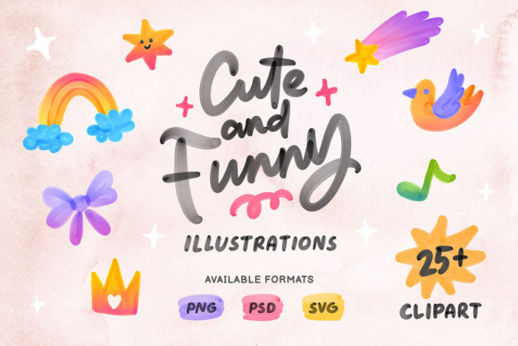Cute and Funny Clipart Illustrations
