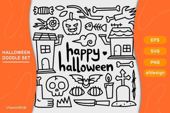Doodle Collection Set of Halloween