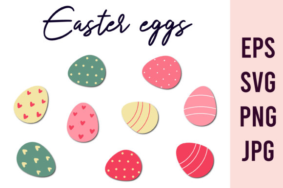 Easter Eggs SVG Graphics for Branding