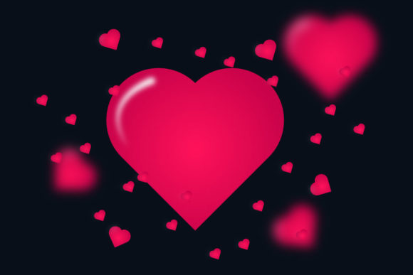 Heart Flat Element of Valentine Day