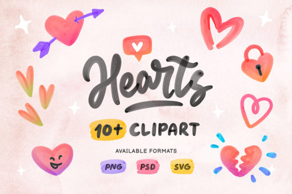 Hearts Clipart Illustrations Graphics