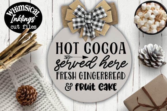 Hot Cocoa Served Here Graphics and Illustrations