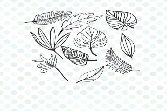 Leaves Bundle Set: Graphics for Decorative Elements