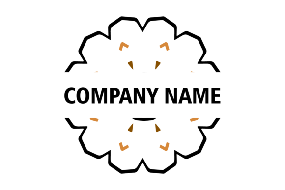 Logo Ornament Black Orange Design Graphics