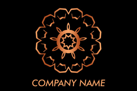 Logo Ornament Classic Rose Gold Graphics and Logos
