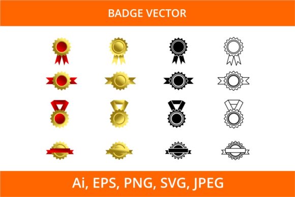 Set Luxury Badge: Graphics for Decorative Elements
