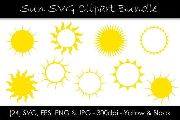 Sun Bundle - Sun Shape Clip Art