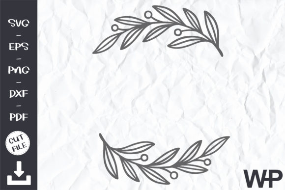 Wreath Cilpart SVG Leaves Clipart